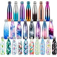 lalafancy Botella de Agua Acero Inoxidable 350ml-500ml-750ml- Aislamiento de Vacío de Doble Pared- Botella Termica de…
